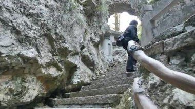 Wenzhou Çin 'deki güney yandang dağlarının doğal manzarası. Yüksek kalite 4k görüntü