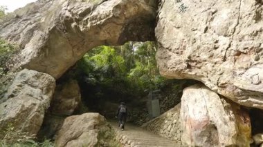 Wenzhou Çin 'deki güney yandang dağlarının doğal manzarası. Yüksek kalite 4k görüntü