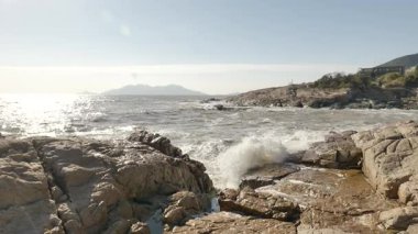 Fujian Yushan Adası 'ndaki doğal manzara. Yüksek kalite 4k görüntü