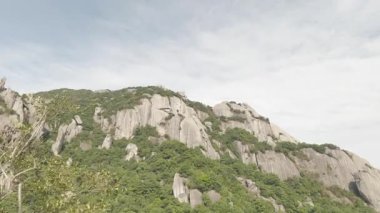 Fujian 'daki Taimu Dağı' nın doğal manzarası. Yüksek kalite 4k görüntü