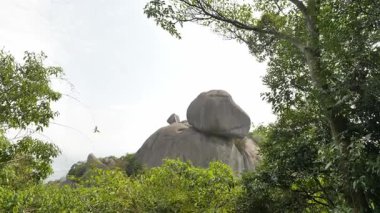 Fujian 'daki Taimu Dağı' nın doğal manzarası. Yüksek kalite 4k görüntü