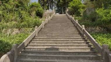 Fujian 'daki Taimu Dağı' nın doğal manzarası. Yüksek kalite 4k görüntü