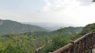 Fujian 'daki Taimu Dağı' nın doğal manzarası. Yüksek kalite 4k görüntü