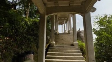 Fujian 'daki Taimu Dağı' nın doğal manzarası. Yüksek kalite 4k görüntü