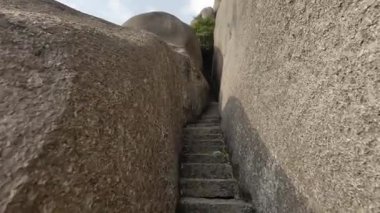 Fujian 'daki Taimu Dağı' nın doğal manzarası. Yüksek kalite 4k görüntü