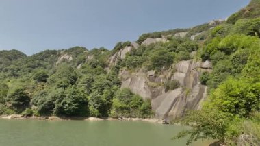 Fujian 'daki Taimu Dağı' nın doğal manzarası. Yüksek kalite 4k görüntü