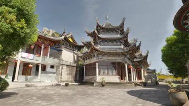 Fujian 'daki Taimu Dağı' nın doğal manzarası. Yüksek kalite 4k görüntü