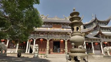 Fujian 'daki Taimu Dağı' nın doğal manzarası. Yüksek kalite 4k görüntü