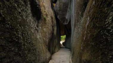 Fujian 'daki Taimu Dağı' nın doğal manzarası. Yüksek kalite 4k görüntü