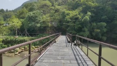 Banzu köyündeki doğal ve kültürel manzaralar, Shaoxing, Zhejiang vilayeti. Yüksek kalite 4k görüntü