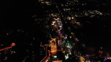 Yangzhou şehir manzarası ve Jiangsu, Çin 'deki tarihi mimari. Yüksek kalite 4k görüntü