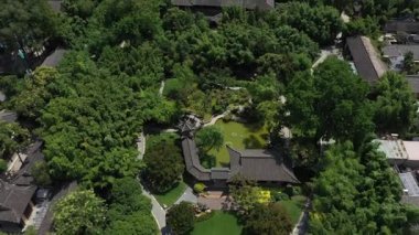 Yangzhou şehir manzarası ve Jiangsu, Çin 'deki tarihi mimari. Yüksek kalite 4k görüntü