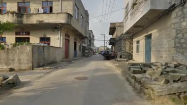 Doğal manzara ve Pingtan Adası, Fuzhou, Fujian, Çin köyleri. Yüksek kalite fotoğraf
