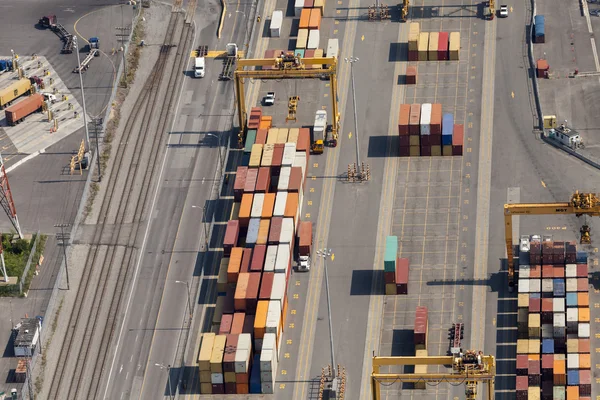 Vista aérea do Porto de Montreal — Fotografia de Stock