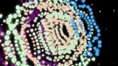 Farklı renklere sahip gelecekteki bir desenin 3 boyutlu soyut arkaplanı