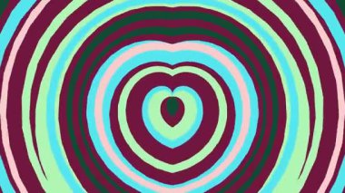 Renkli kalpleri olan soyut bir arkaplan