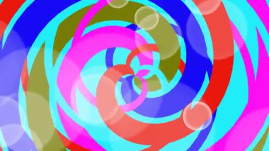 Spiral ile Soyut Çok Renkli Arka Plan