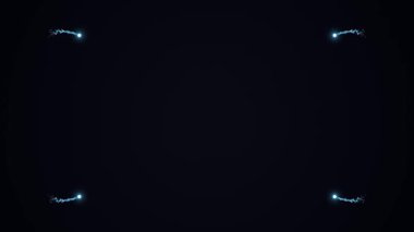 Siyah arkaplan şeklinde parlayan ışığın 3 boyutlu yansıması