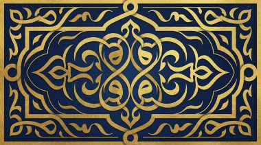 tasarım için vektör süslemeli sanat deco illüstrasyonuName