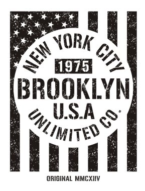 grafik tipografi bayrak, tipografi new york city bayrak, bayrak ABD, spor.