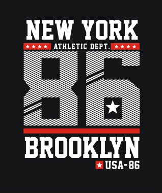 Grafik tipografi okul takımı, tipografi üniversite Atletizm Bölümü new york
