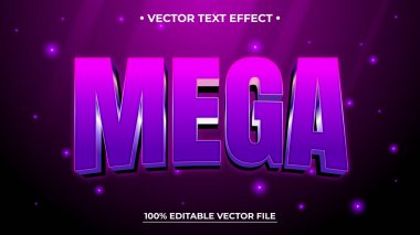 Mor Gradyan ve Düzenlenebilir D ile Cesur Mega Metin Efekti