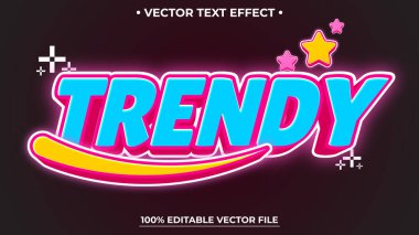 Düzenlenebilir metin efekti 3d Çizgi film şablon biçimi premium vektörü