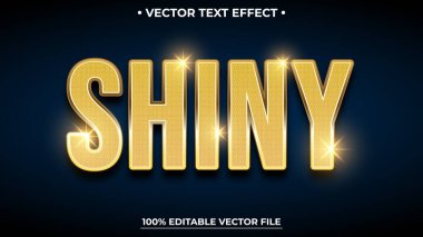 Altın Parlak metin efekti düzenlenebilir parlak altın parıltılı metin biçimi
