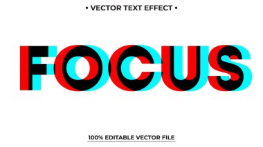 Düzenlenebilir metin efekti hatası RGB kalın yazı tipi biçiminde Kromatik Aberasyon