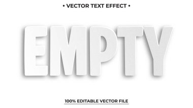 Beyaz Kağıt tarzı gölge, düzenlenebilir metin efekti