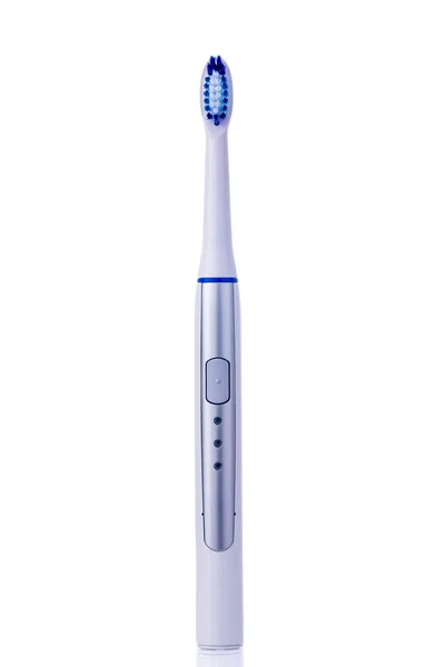 Ηλεκτρική οδοντόβουρτσα που απομονώνονται σε λευκό — Φωτογραφία Αρχείου
