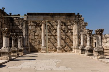 Eski sinagog Capernaum - İsrail kalıntıları