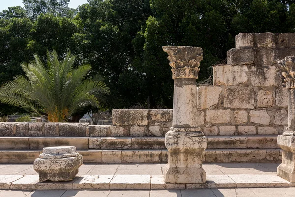 Ruinas de la antigua sinagoga de Cafarnaúm - Israel —  Fotos de Stock