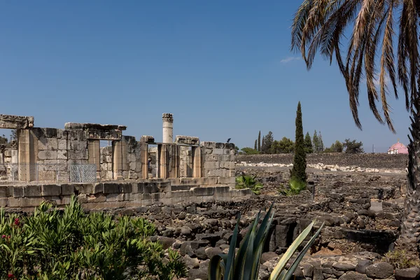 Ruinas de la antigua sinagoga de Cafarnaúm - Israel —  Fotos de Stock