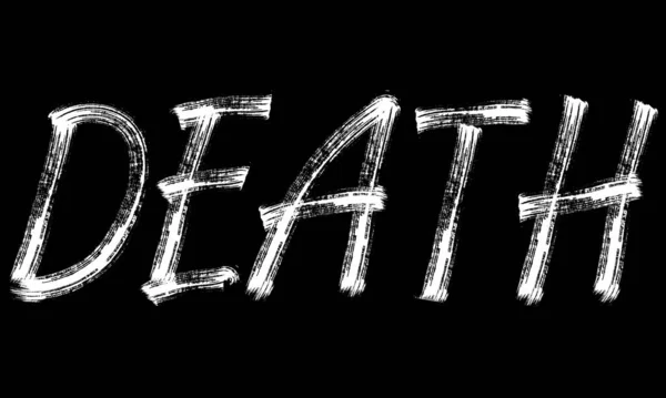 Vector Lettering Word Death Metal Music Style Grunge Fuente — Vector de stock