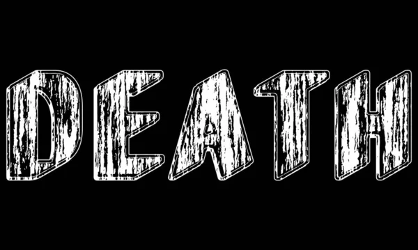 Διάνυσμα Γράμματα Της Λέξης Death Metal Στυλ Μουσικής Grunge Γραμματοσειρά — Διανυσματικό Αρχείο