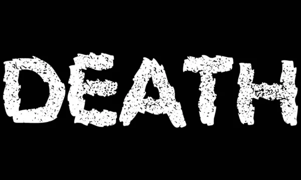 Vector Letlettering Word Death Metal Music Style Grunge Font — 스톡 벡터