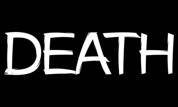 Векторне Написання Слова Death Metal Music Style Grunge Font — стоковий вектор