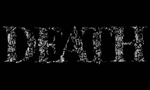 Vector Letters Van Het Woord Death Metal Muziek Stijl Grunge — Stockvector