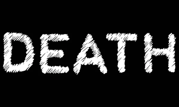 矢量字母的单词Death Metal音乐风格 Grunge字体 — 图库矢量图片