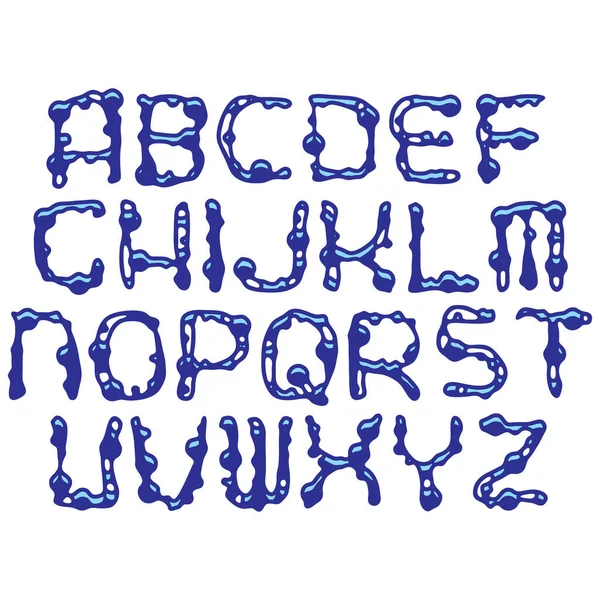 Moderna Dekorativa Alfabetet Isolerad Vit Bakgrund — Stock vektor