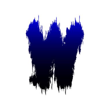 Beyaz arkaplanda yalıtılmış kenarlı Grunge harfi.