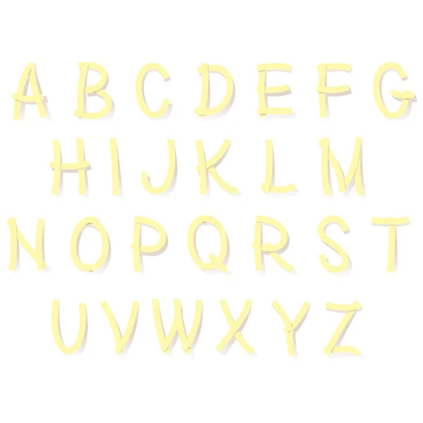 在白色背景上隔离的装饰现代字体 向量字母 — 图库矢量图片
