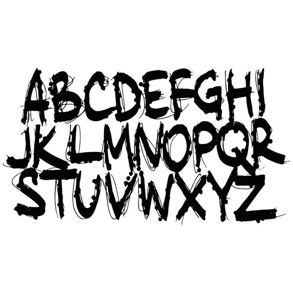 Moderno Slang Coloquial Expresión Lenguaje Común Decorative Font Style Vector — Archivo Imágenes Vectoriales