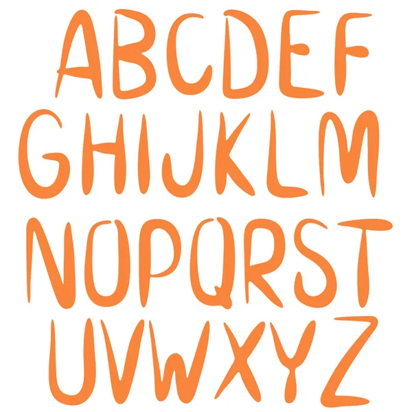 装饰橙色矢量字体 — 图库矢量图片
