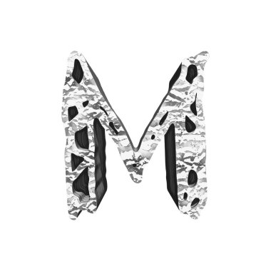 Deliklerle dolu sıkıntılı bir mektup. Sanat yazı tipi..