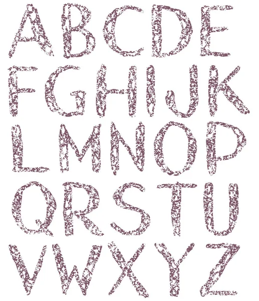 Distressed Grunge Alphabet Vector Lettertype — Stockvector