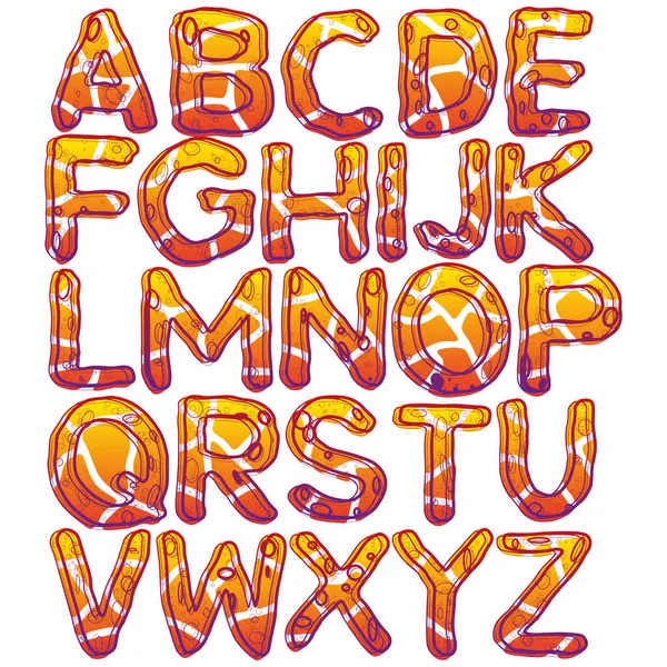 Creative Vector Alphabet Art Lettertype — Stockvector