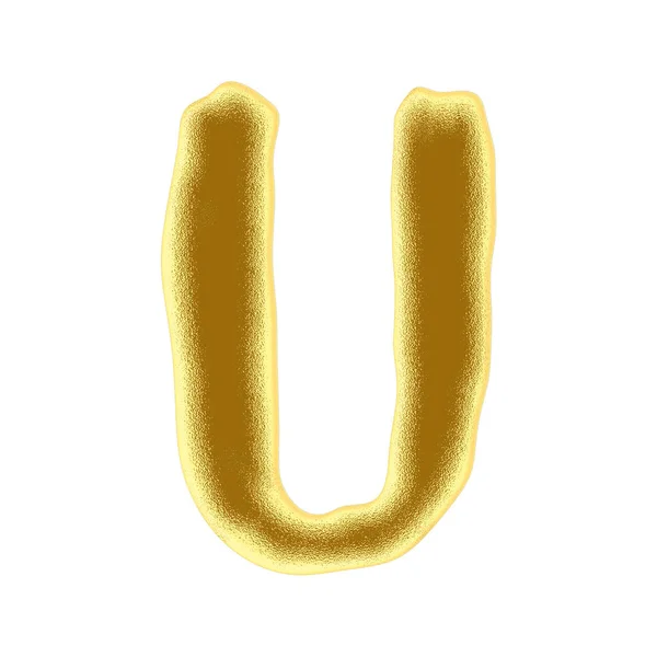 Gold Bullion Letter Art Font — 스톡 사진