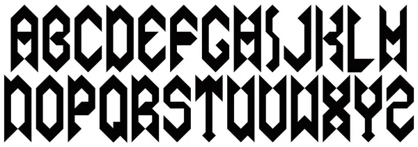 Modern Decoratief Gotisch Lettertype — Stockvector